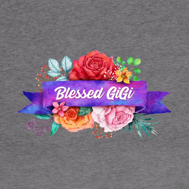 Blessed GiGi Floral Design with Watercolor Roses by g14u